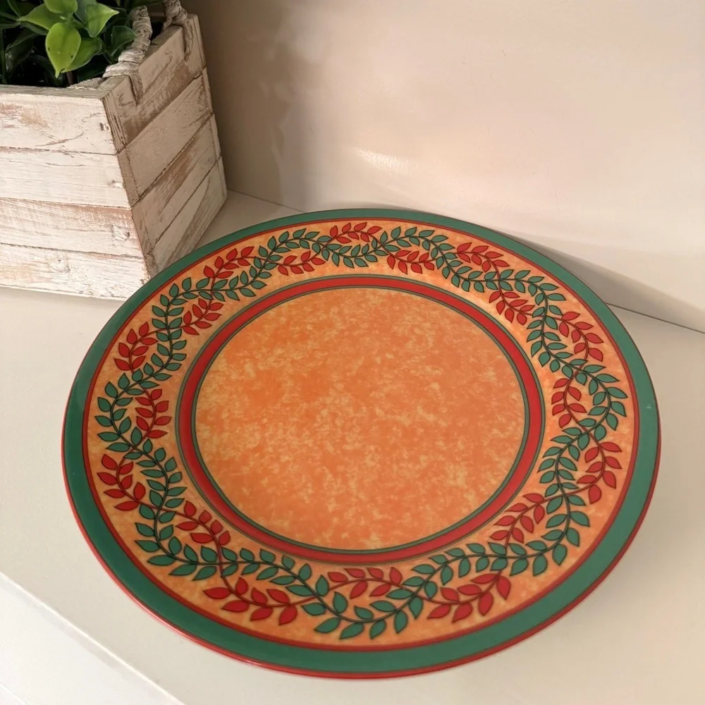 Laure Japy Limoges France Louisiane Yellow Dinner/Charger Service Plate